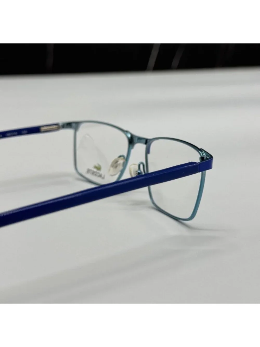 Lacoste Eyeglasses Kid L3106 424 Square Blue Metal NEW